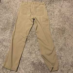 Carhartt relaxed fit tan color pants